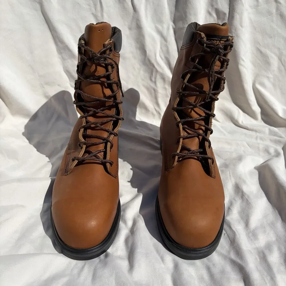 Red Wing 6015 GoreTex Waterproof Work Boots USA Made Sz 11D Brown Leather Safety